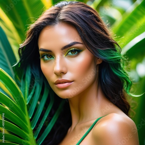 A beautiful face with perfect makeup
