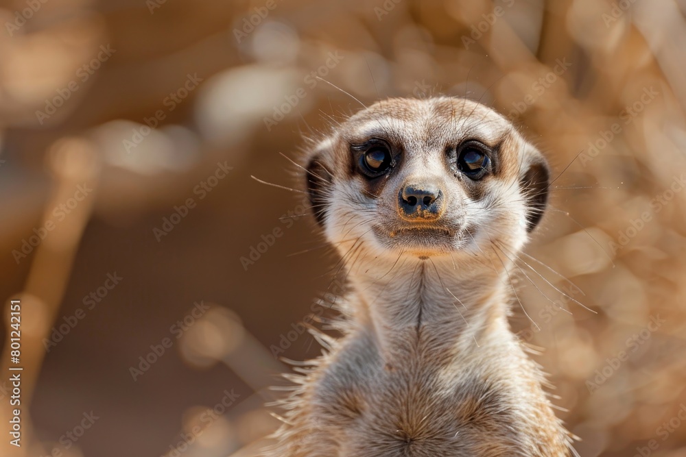 custom made wallpaper toronto digitalEyes of the Sahara: Intense Meerkat Gaze in Natural Habitat