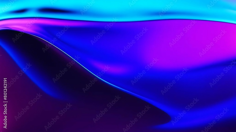 Abstract wavy background in purple and blue hues with a glossy, liquid metal appearance, wallpapers, or graphic design elements. Black blue purple silk satin. Сopy space for text or product Abstract wavy background in purple and blue hues with a glossy, liquid metal appearance, wallpapers, or graphic design elements. Black blue purple silk satin. Сopy space for text or product