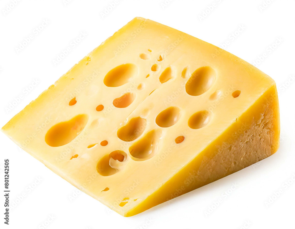 Emmentaler Käse isoliert auf weißen Hintergrund, Freisteller Emmentaler Käse isoliert auf weißen Hintergrund, Freisteller