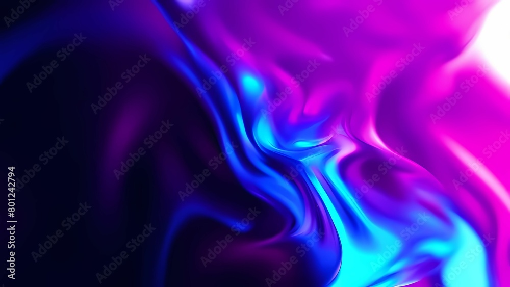 Abstract wavy background in purple and blue hues with a glossy, liquid metal appearance, wallpapers, or graphic design elements. Black blue purple silk satin. Сopy space for text or product Abstract wavy background in purple and blue hues with a glossy, liquid metal appearance, wallpapers, or graphic design elements. Black blue purple silk satin. Сopy space for text or product