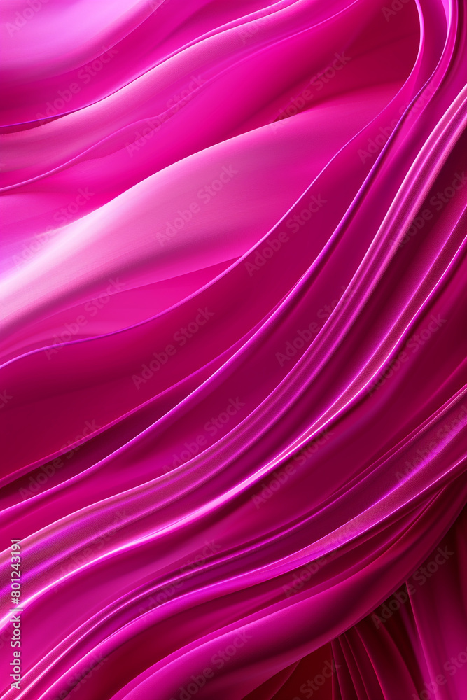 Fototapeta premium Bright magenta waves abstract background, bold and playful, great for dynamic advertising materials