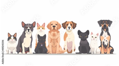 Vector illustration collection of cute dog © Joyce