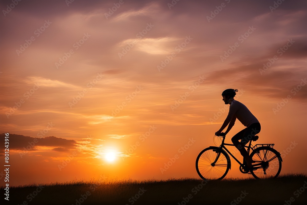 person rides a bicycle