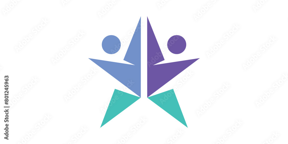 creative logo design of stars and people, success, partners, logo design templates, icons, vectors, symbols. creative logo design of stars and people, success, partners, logo design templates, icons, vectors, symbols.
