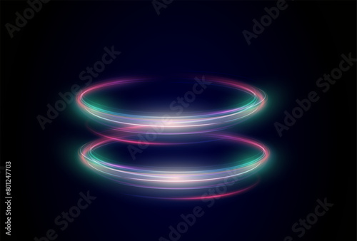This is a modern abstract high-speed motion effect png. It is also a futuristic dynamic motion technology. It can be used as a banner or poster design background idea. Fast speed lines. Twirl light.