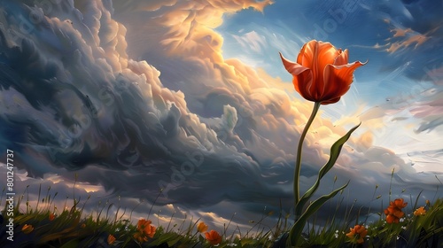 Solitary Tulip Weathering t...