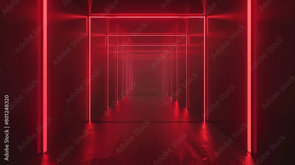 abstract background futuristic tunnel void with neon light glow to infinite perspective, space and cybernetic theme, Generative Ai abstract background futuristic tunnel void with neon light glow to infinite perspective, space and cybernetic theme, Generative Ai