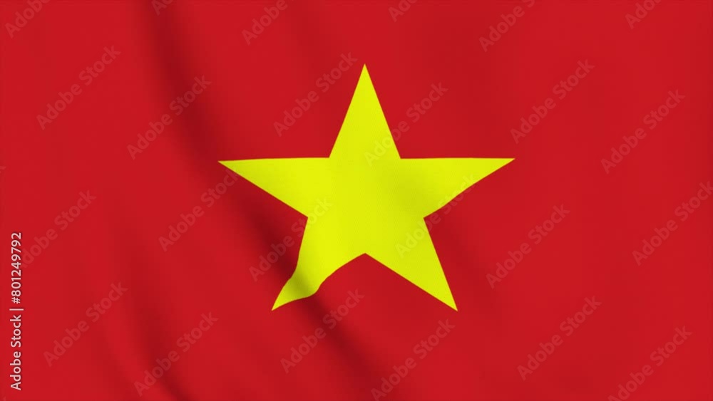 3d Vietnam flag waving cloth texture loop animation, National 3d Close up Vietnam flag waving, Vietnam national flag blowing in the wind, Realistic flag smooth waving seamless loop video 4k 3d Vietnam flag waving cloth texture loop animation, National 3d Close up Vietnam flag waving, Vietnam national flag blowing in the wind, Realistic flag smooth waving seamless loop video 4k