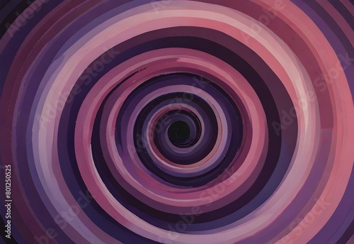 Spiraling lines in shades of purple and pink  creating a mesmerizing  concentric pattern  generative AI