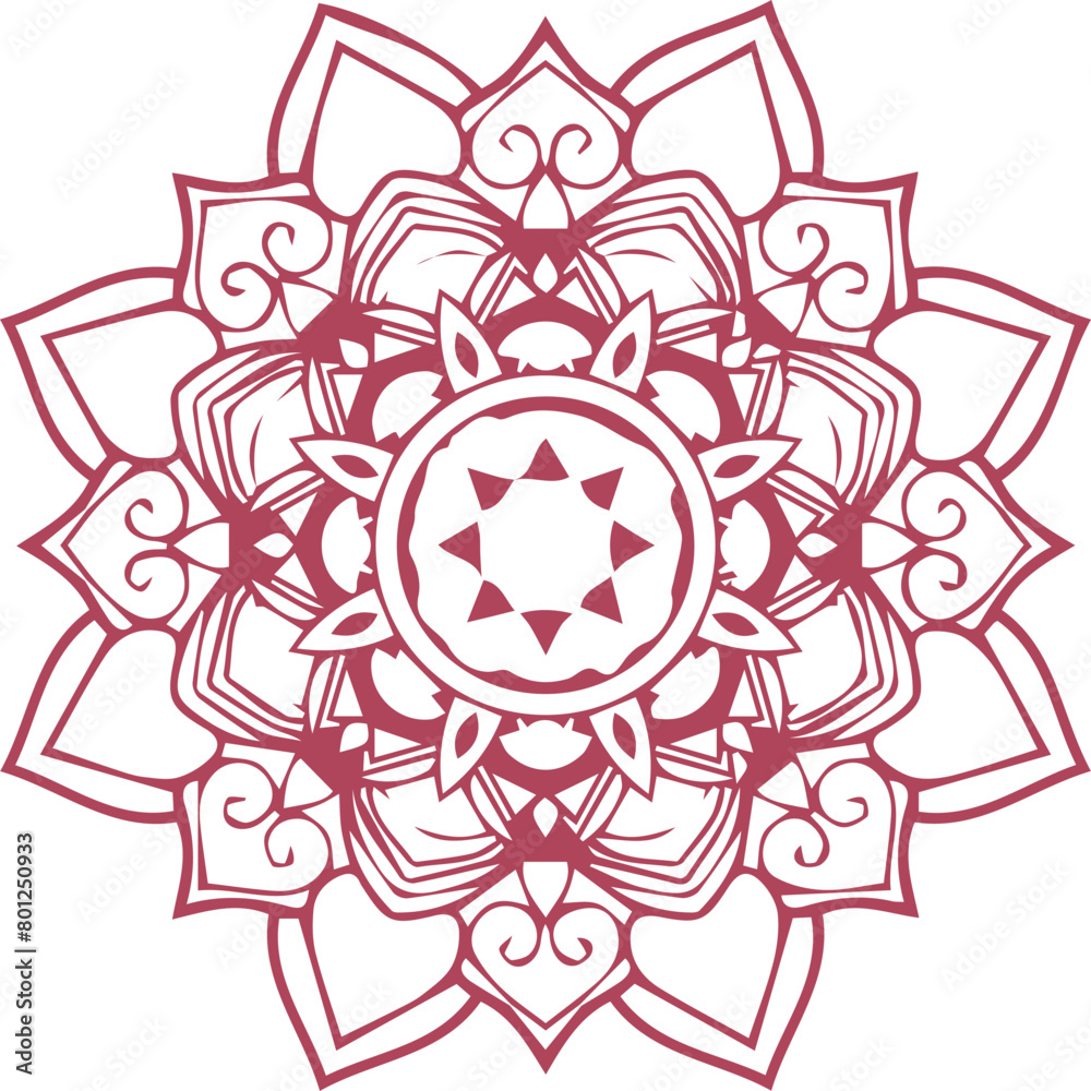 Beautiful mandala art, vector mandala design