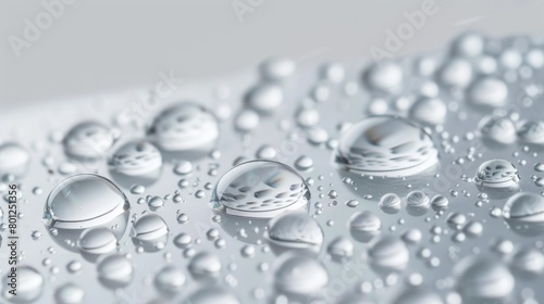 transparent gel serum water drop on white background