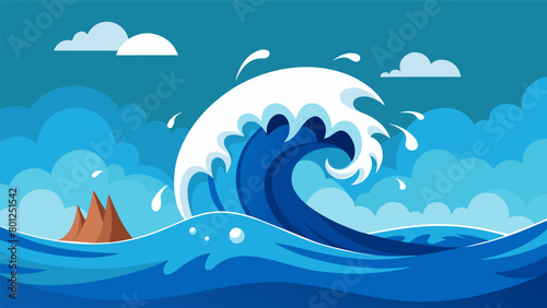 The waves in the pool come crashing down with a deafening roar a poignant reminder of the loud and powerful impact that societal unrest can have on a.