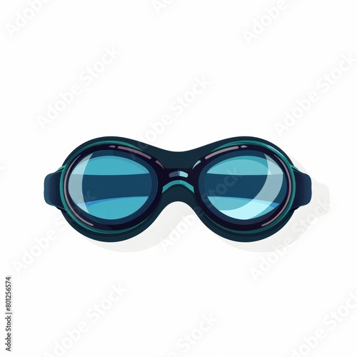 Swimming goggle isolated over plain background