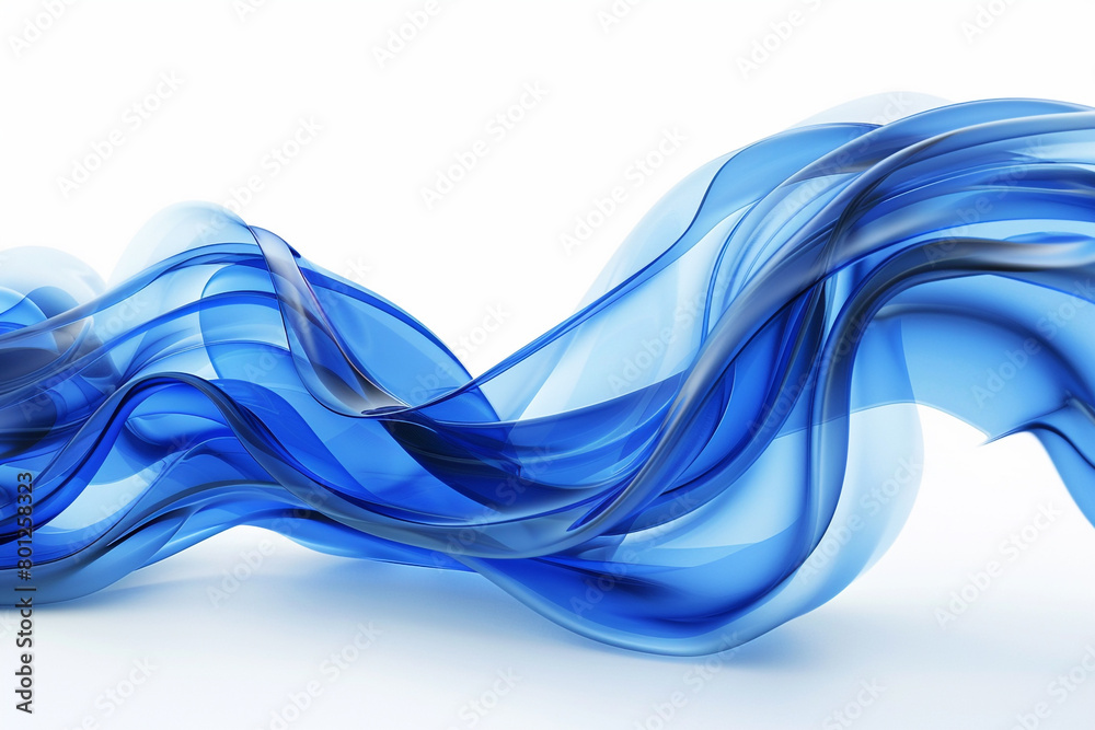 Steel blue wave abstract, cool and smooth steel blue wave flowing on a white backdrop. Steel blue wave abstract, cool and smooth steel blue wave flowing on a white backdrop.