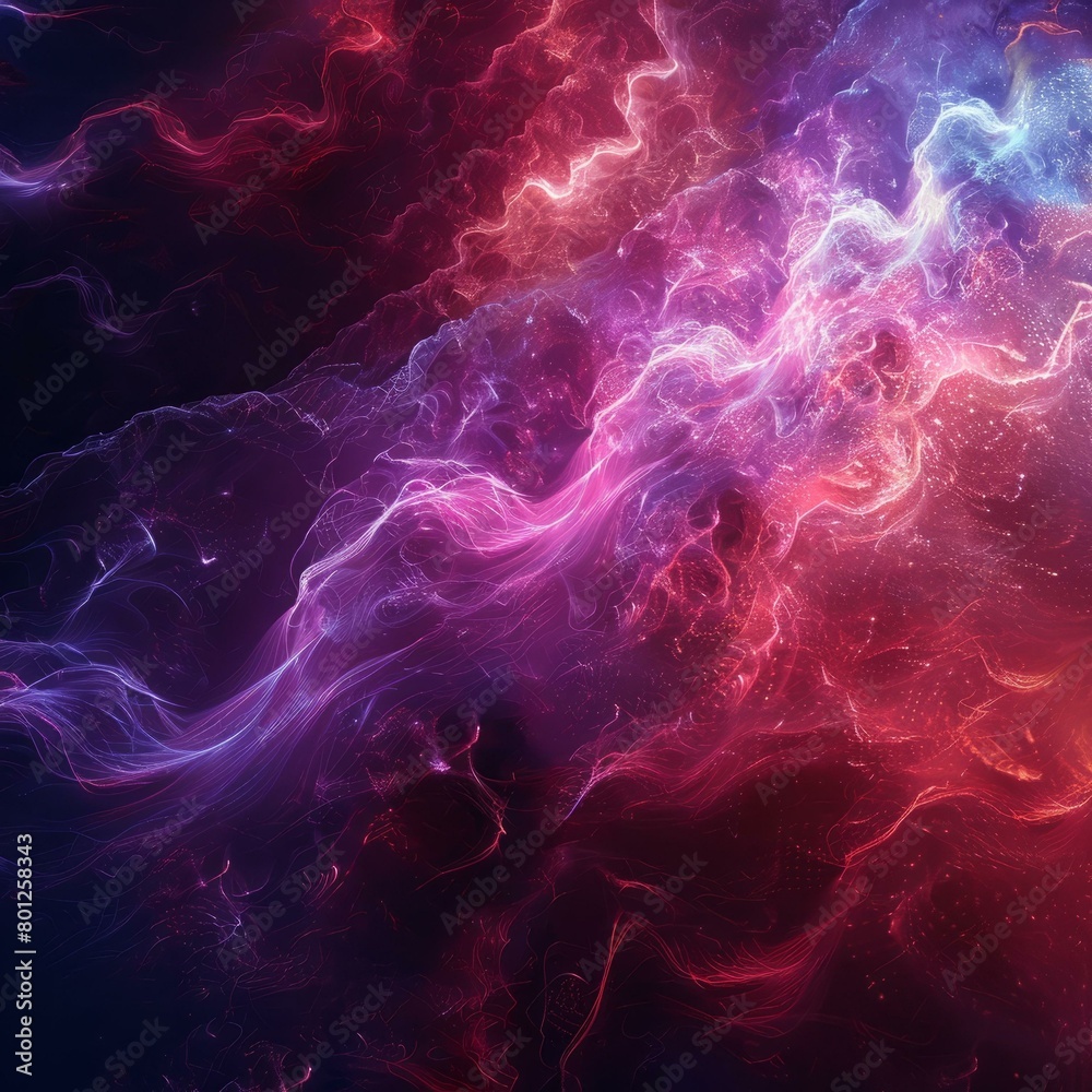 Fototapeta premium Colorful abstract background of glowing curved lines