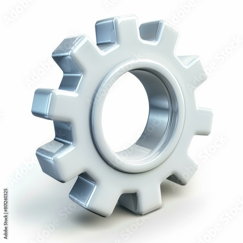 3D illustration of a gear