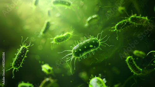 Pathogenic bacteria background, photo