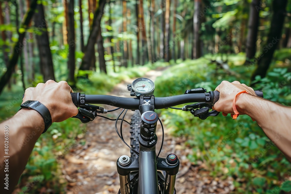 Cyclist s hands on handlebars in sharp turn at summer olympics displaying control Cyclist s hands on handlebars in sharp turn at summer olympics displaying control