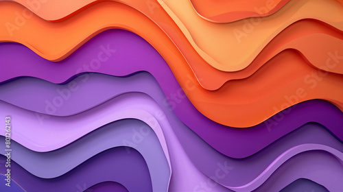 violet tone and Orange color background abstract art