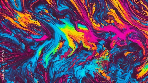 Colored smoke  fluid art