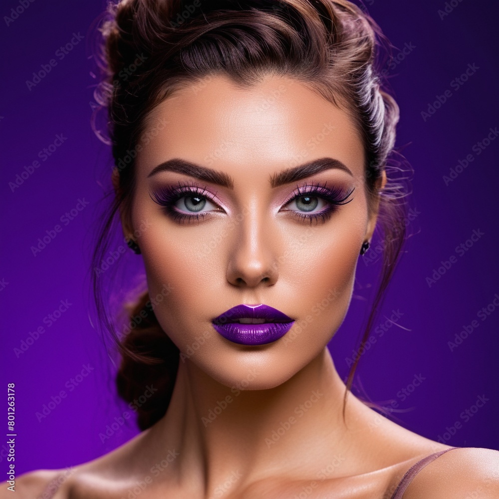A beautiful face with perfect makeup A beautiful face with perfect makeup