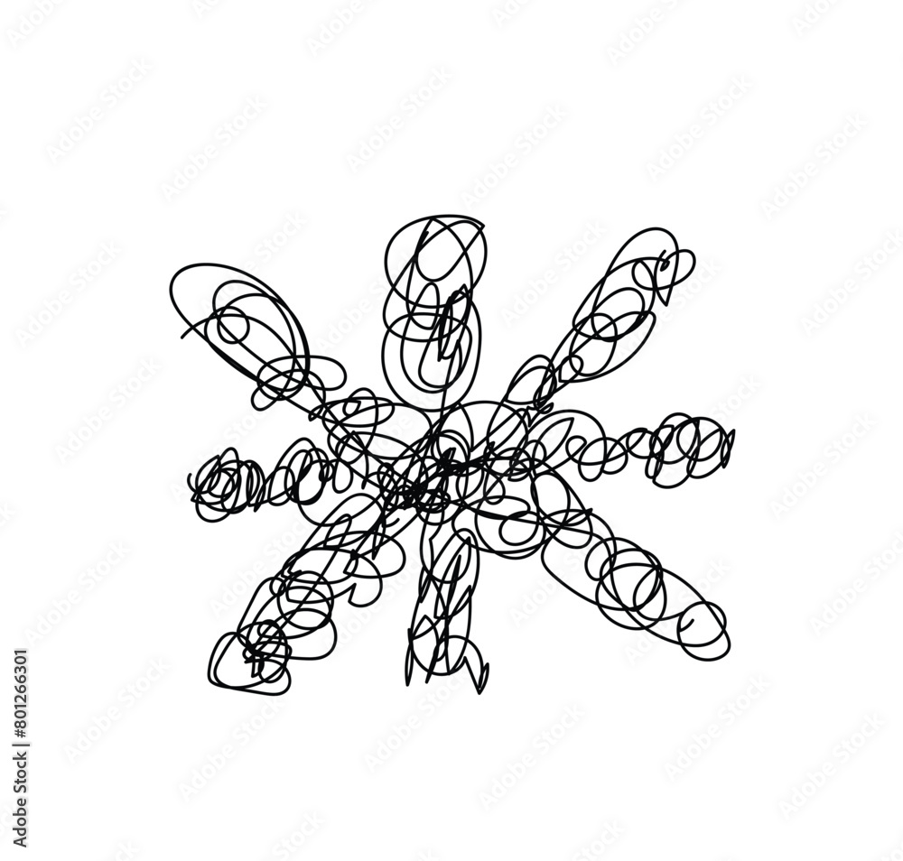 Vector illustration with scrawl sketch. used free handwritten style. Isolated on white background. Vector illustration with scrawl sketch. used free handwritten style. Isolated on white background.