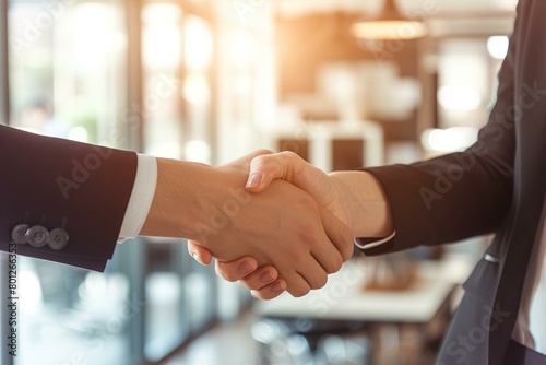 Business handshake agreement partnership success concept