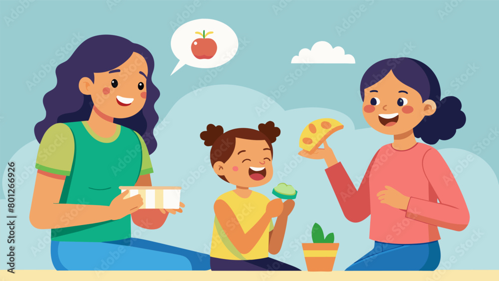 The familys teenage daughter eagerly offers her suggestions for reducing their spending while her younger sibling munches on a snack in the The familys teenage daughter eagerly offers her suggestions for reducing their spending while her younger sibling munches on a snack in the