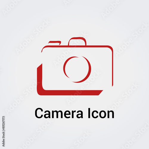 Icône Logo Appareil Photographique - Photo - Caméra - Zoom - Paparazzi - élément graphique pour Conception de Marque