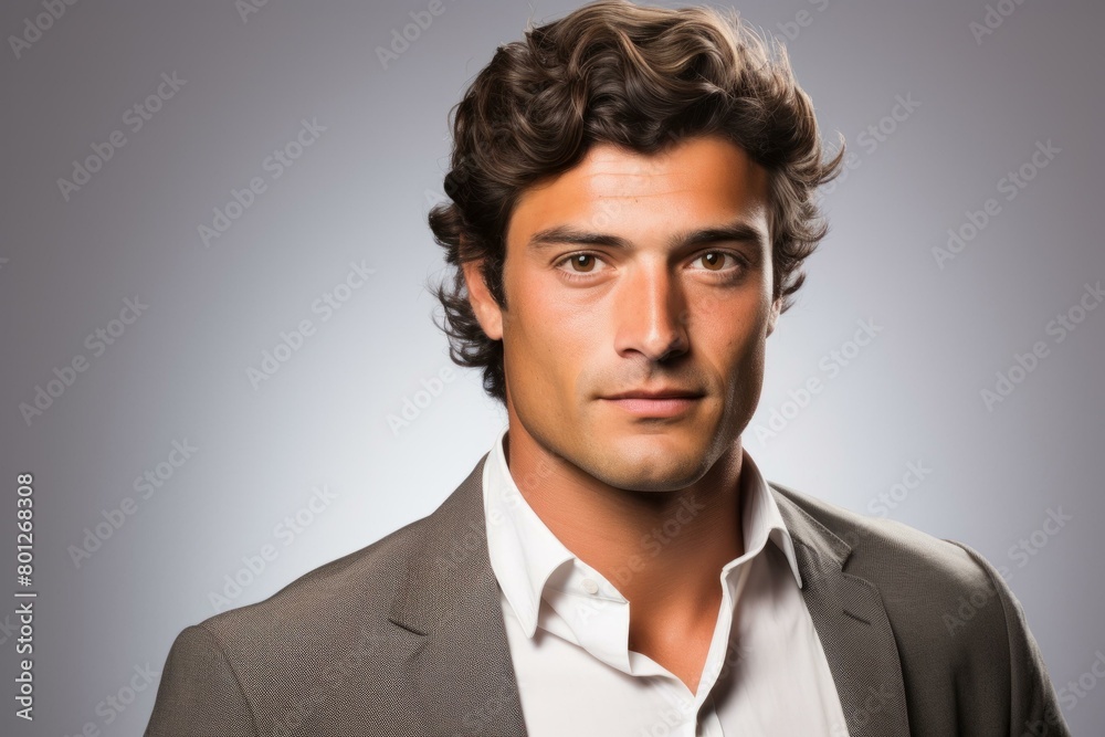 Headshot of a young professional man in a suit Headshot of a young professional man in a suit