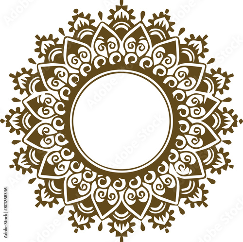 Beautiful mandala art and vector mandala design.