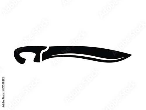 sword silhouette - vector illustration