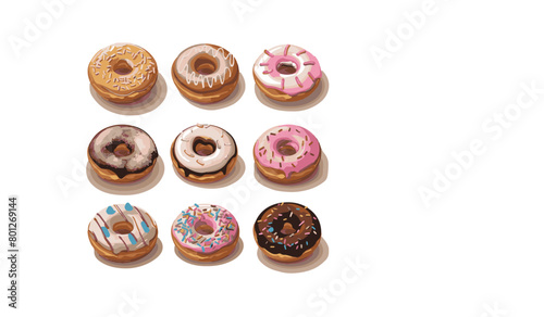 Stack of Doughnuts, Sweets food
