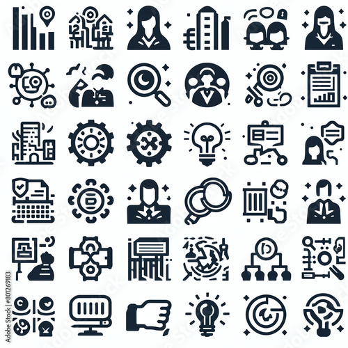 Collection of Business and Innovation Icons