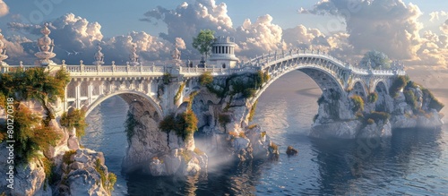 Ponte del Diavolo in D A Stunning Depiction of Italys Iconic Stone Bridge photo