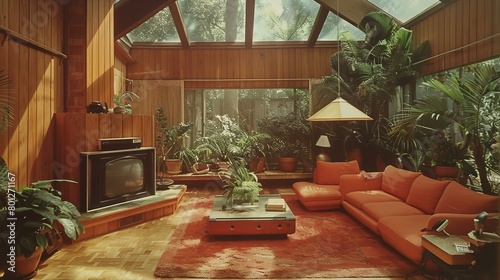70s home decor interior design living room