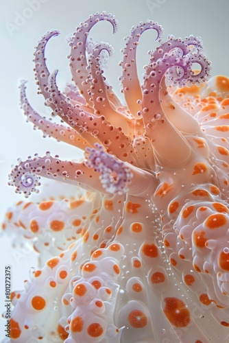 Underwater Closeup of a Colorful Sea Slug