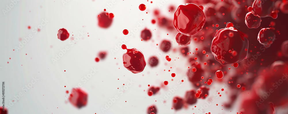 red blood cells flowing red blood cells flowing