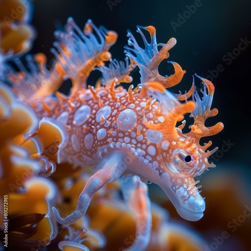 A Stunning Close-up of a Rare Orange-Spotted Nudibranch