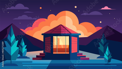The peacefulness of the outdoor infrared sauna allows for deep relaxation and a renewed sense of energy and balance..