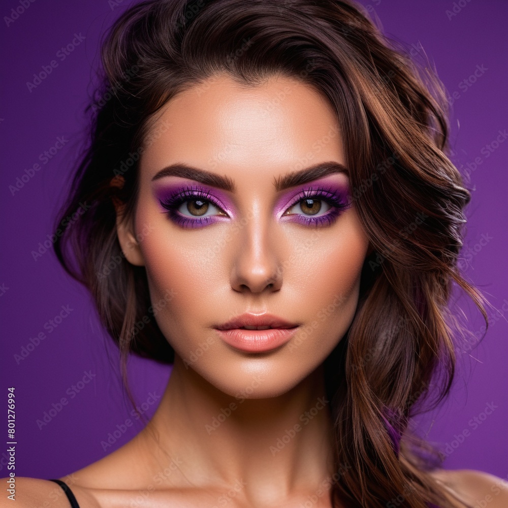 A beautiful face with perfect makeup A beautiful face with perfect makeup