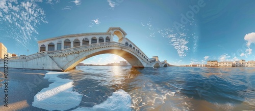 Ponte di San Giuseppe at Sunset A D Rendered Masterpiece of Italys Enduring Heritage photo
