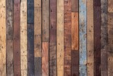 Multicolor wooden fence planks background texture