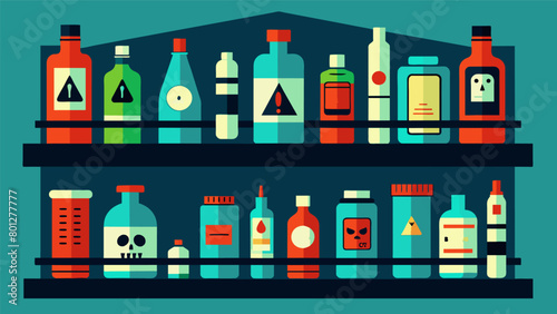 The shelves were lined with bottles of Anxiety Elixir Suion Serum and Fear Philter all promising to unleash intense paranoia in whoever consumed them..