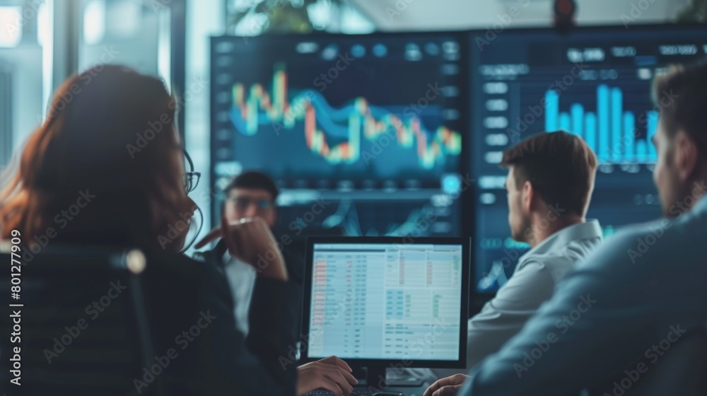 A group of professionals discussing market trends and economic forecasts in a modern boardroom setting, indicating informed decision-making. A group of professionals discussing market trends and economic forecasts in a modern boardroom setting, indicating informed decision-making.