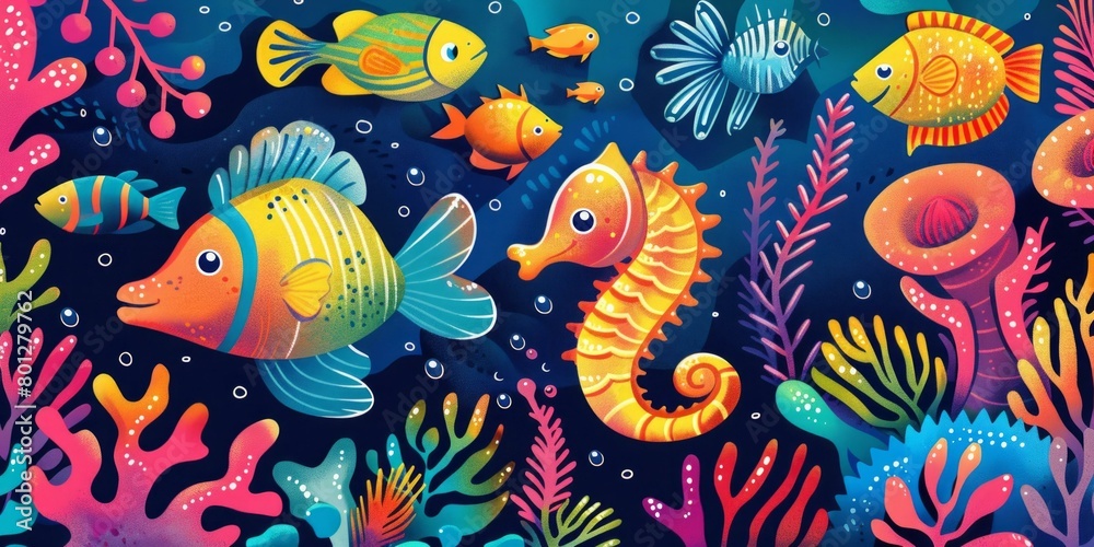 Underwater World Illustration Underwater World Illustration