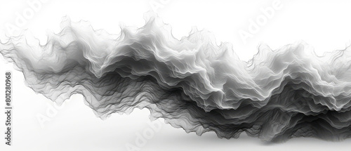 A blurry wave with a white background