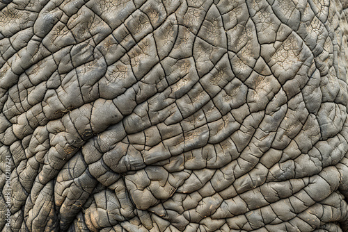 Generative ai on theme of beautiful texture elephant skin for design natural abstract background