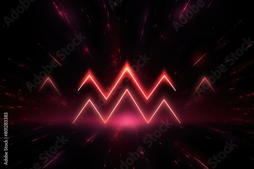 Black glowing arrows abstract background pointing upwards  representing growth progress technology digital marketing digital artwork with copyspace